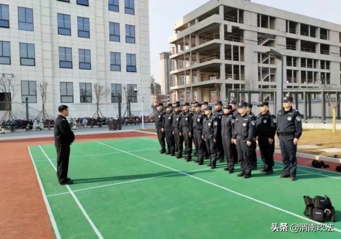 临渭法院司法警察大队开展实战化体技能集中训练（图）